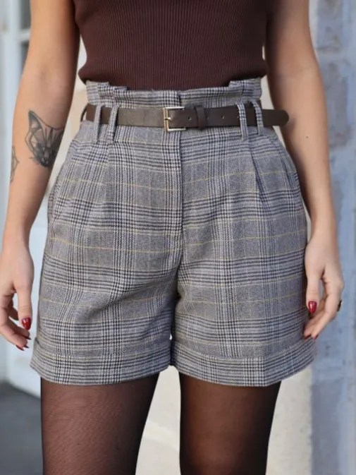 Clearance Juste Elles Short Cynthia Chocolat