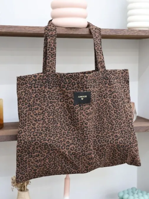 Clearance Juste Elles Tote Bag Mona Chocolat